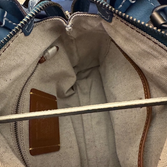 Coach Rogue 25 Blue Suede 10486 - Picture 4 of 16